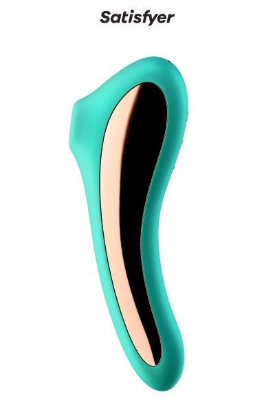 Stimulateur Dual Kiss vert - Satisfyer