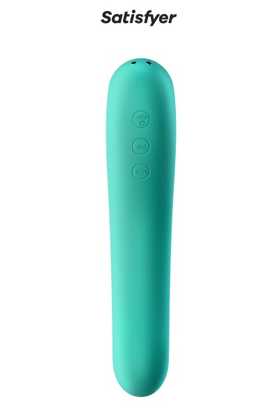 Stimulateur Dual Kiss vert - Satisfyer