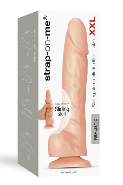 Gode double densité sliding skin XXL - Strap On Me