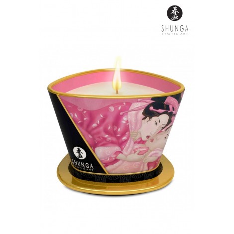 Bougie à massage parfum Rose - Shunga