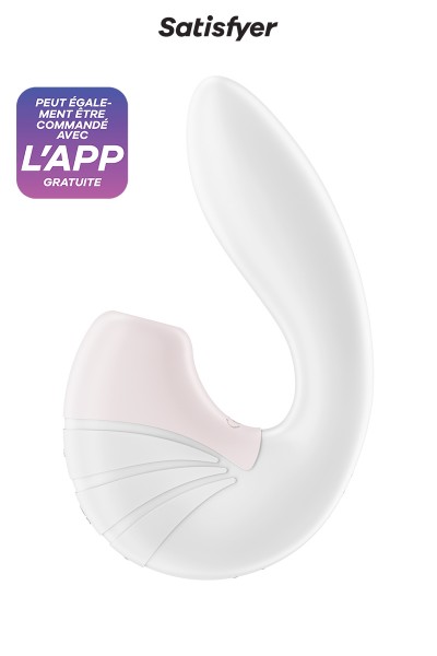 Double stimulateur Supernova blanc - Satisfyer