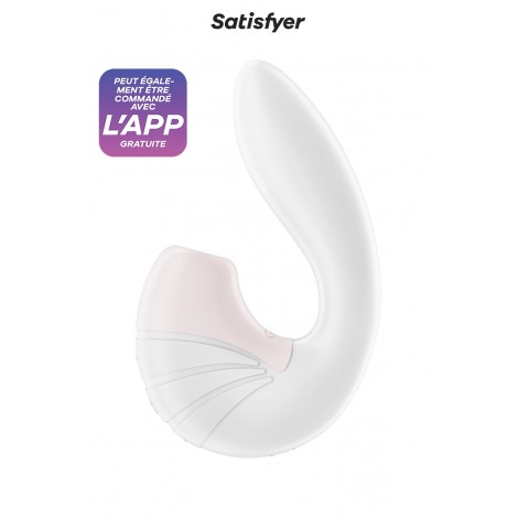 Double stimulateur Supernova blanc - Satisfyer