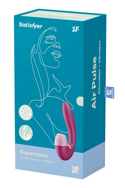 Double stimulateur Supernova bordeaux - Satisfyer