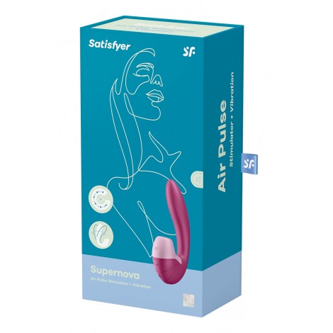 Double stimulateur Supernova bordeaux - Satisfyer