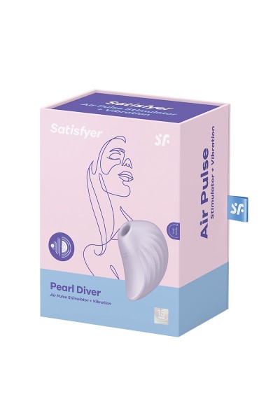 Double stimulateur clitoridien Pearl Diver violet - Satisfyer