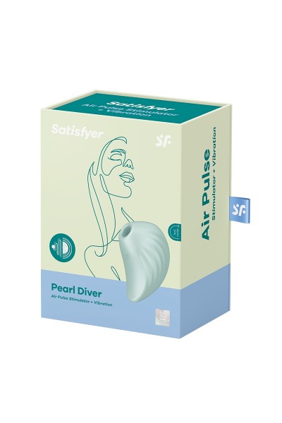 Double stimulateur clitoridien Pearl Diver menthe - Satisfyer