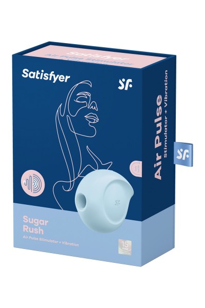 Double stimulateur clitoridien Sugar Rush bleu - Satisfyer