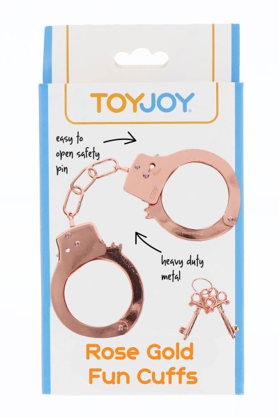 Menottes métal rose gold - Toy Joy