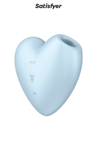 Double stimulateur Cutie Heart bleu - Satisfyer