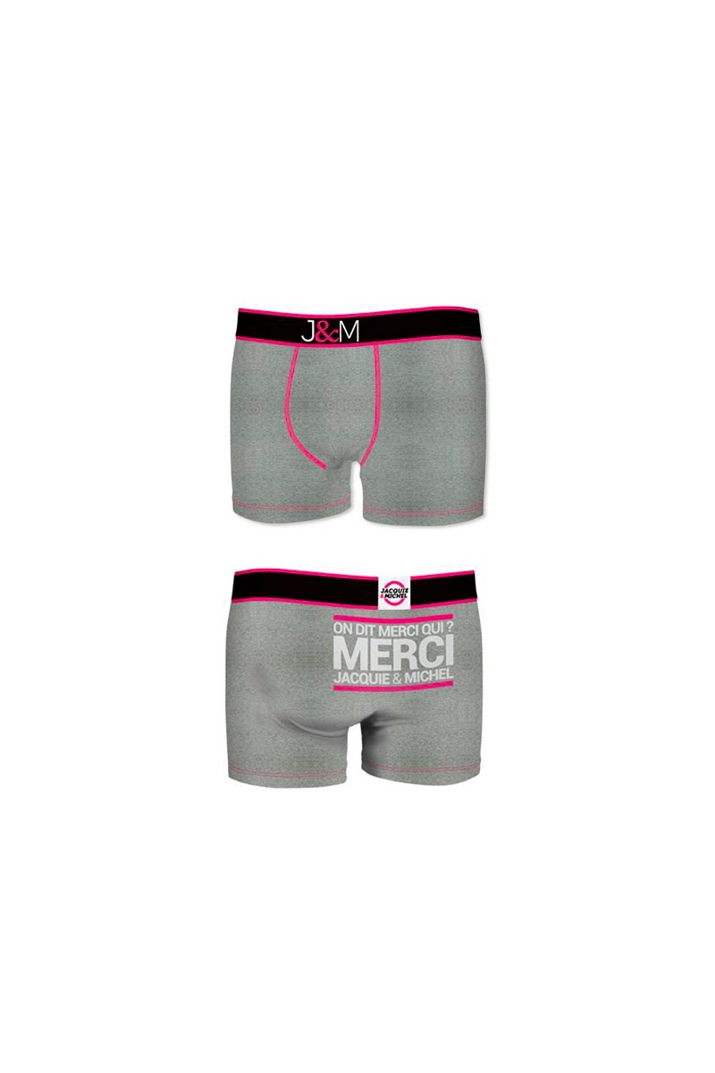 Boxer J&M en coton - gris