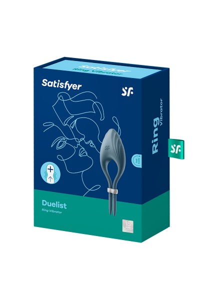 Anneau vibrant Duelist gris - Satisfyer