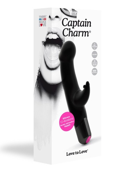 Vibro Rabbit Captain Charm Black