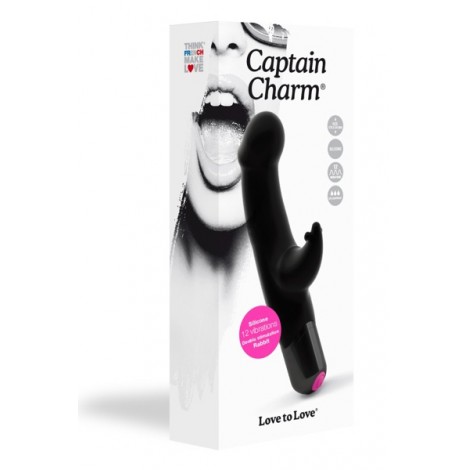 Vibro Rabbit Captain Charm Black