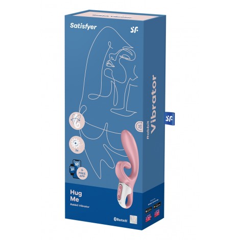 Vibro Rabbit connecté Hug Me rose - Satisfyer