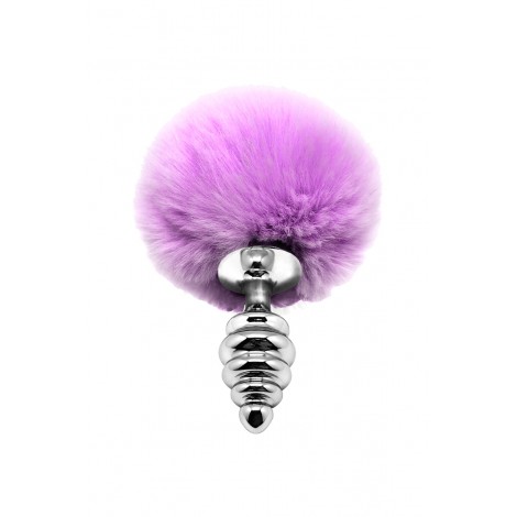 Plug métal Fluffly Twist S mauve - Alive