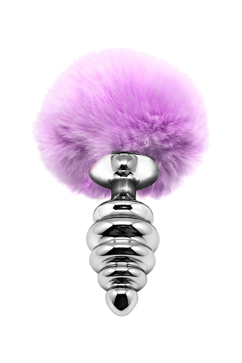 Plug métal Fluffly Twist M mauve - Alive