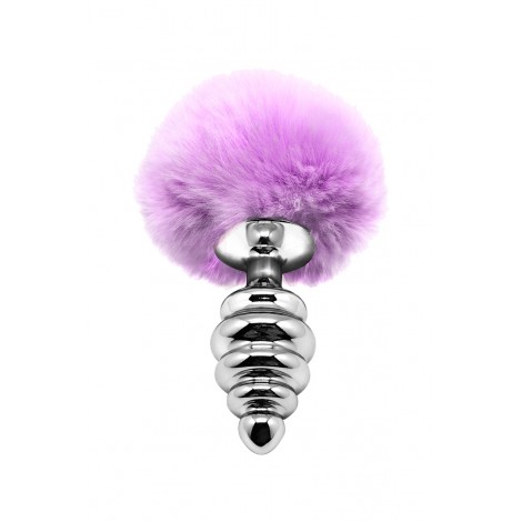 Plug métal Fluffly Twist M mauve - Alive