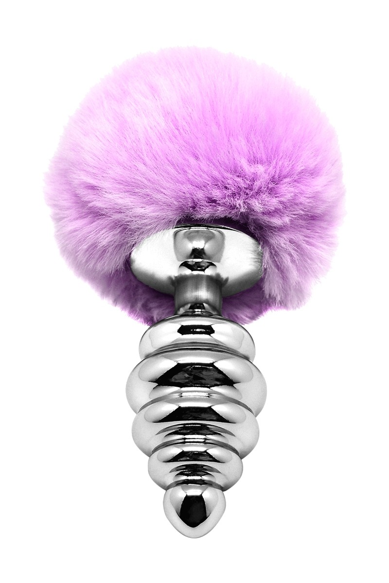 Plug métal Fluffy Twist L mauve - Alive