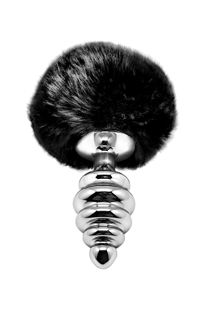 Plug métal Fluffly Twist M noir - Alive