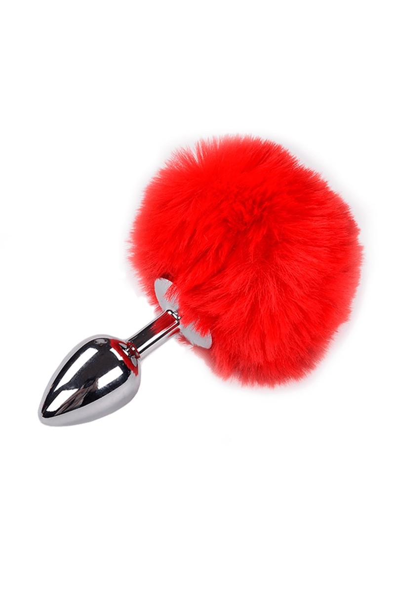 Plug métal Fluffy S rouge - Alive