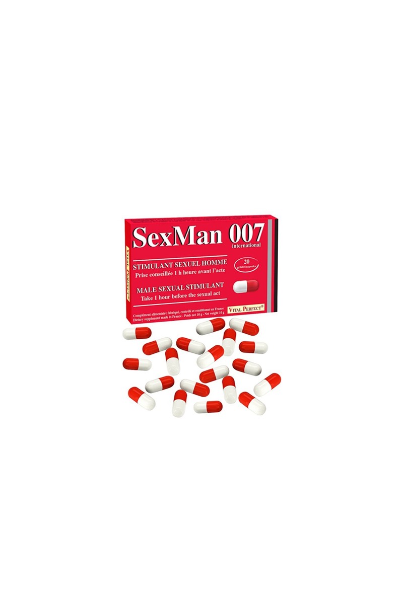 Aphrodisiaque SexMan 007 (20 gélules)