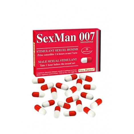 Aphrodisiaque SexMan 007 (20 gélules)