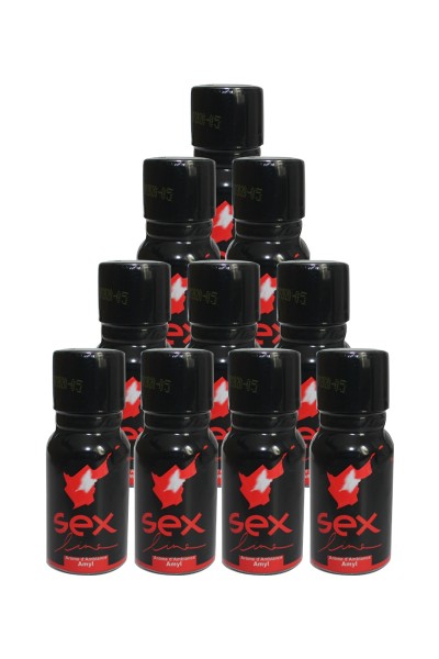 Poppers Sexline rouge (pack de 10)