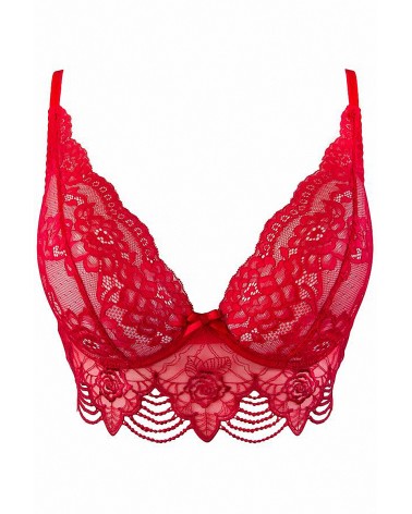 Soutien-gorge dentelle rouge V-9691 - Axami