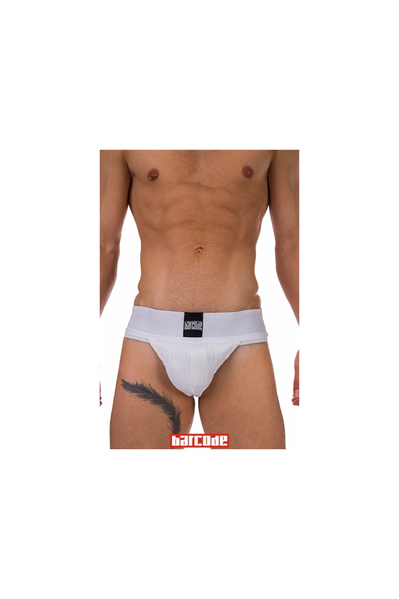 Jockstrap Sergey Basic blanc - Barcode