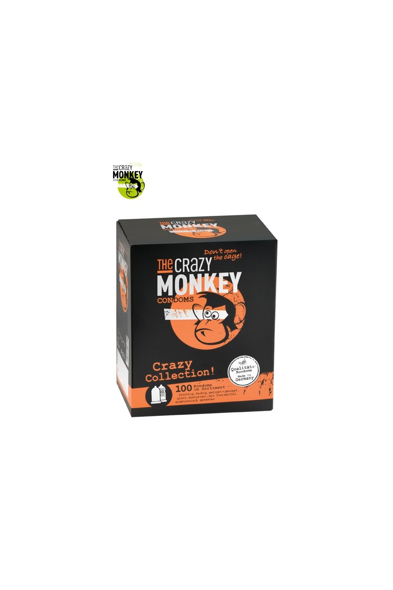 Assortiment 100 Préservatifs Crazy Monkey