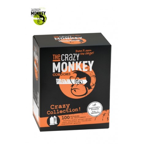 Assortiment 100 Préservatifs Crazy Monkey