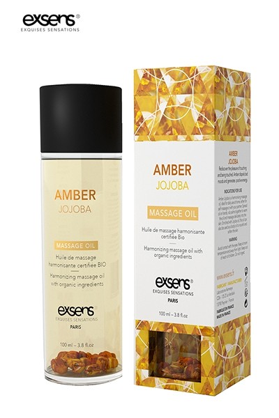 Huile massage BIO Ambre Jojoba - Exsens