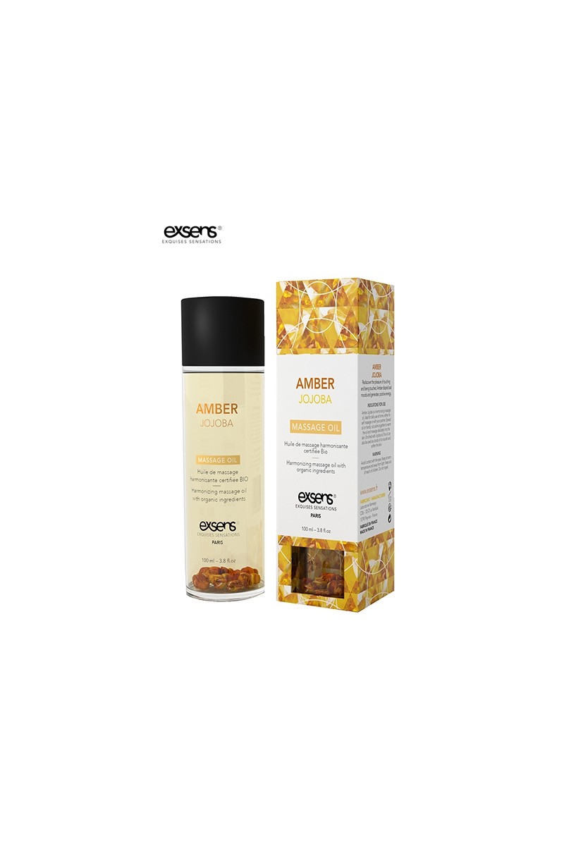 Huile massage BIO Ambre Jojoba - Exsens