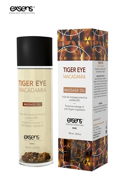 Huile massage BIO Oeil de Tigre Macadamia - Exsens