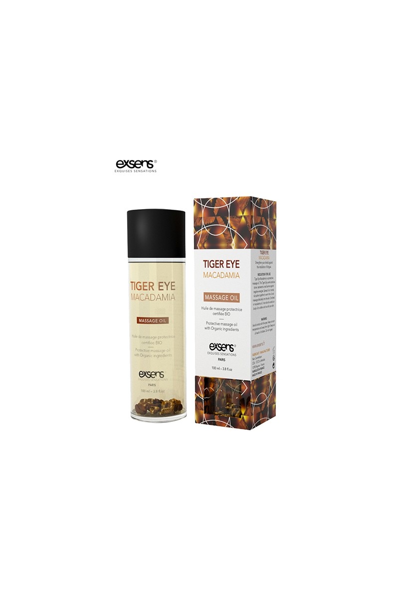 Huile massage BIO Oeil de Tigre Macadamia - Exsens