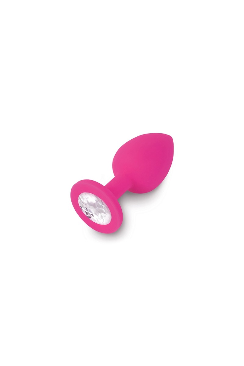 Plug silicone violet avec bijou