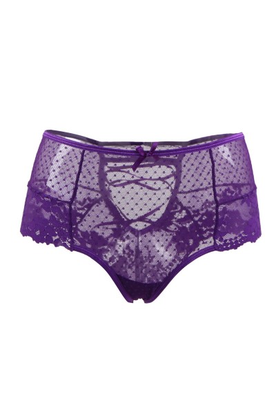 Tanga sexy pourpre à laçage