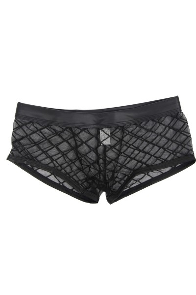 Boxer noir transparent