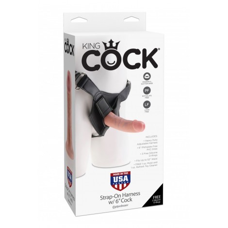 Harnais  gode-ceinture 15 cm - King Cock