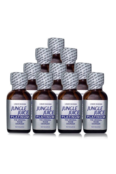 Pack 10 poppers Jungle Juice Platinum 24 ml