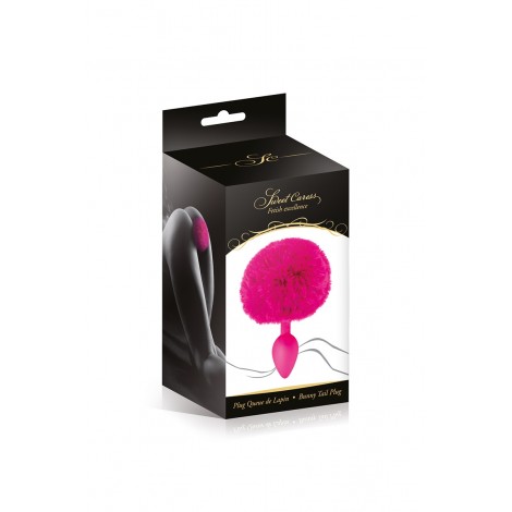 Plug queue de lapin - fuchsia