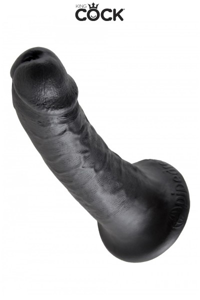 Gode réaliste noir 15 cm - King Cock