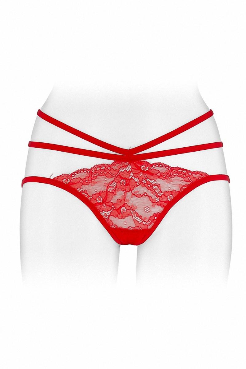 Culotte ouverte  Nadia - rouge