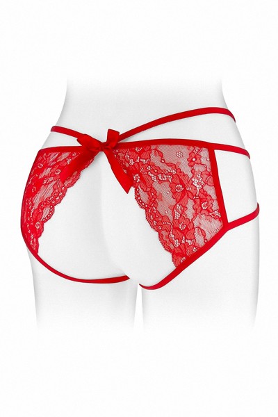 Culotte ouverte  Nadia - rouge