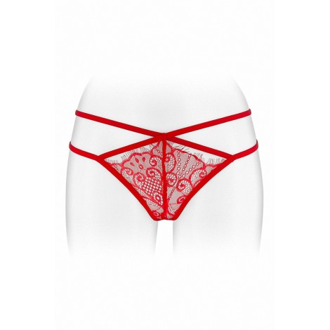 String ouvert Mylene - rouge