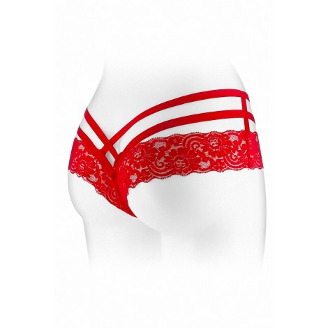 Tanga ouvert Anne - rouge