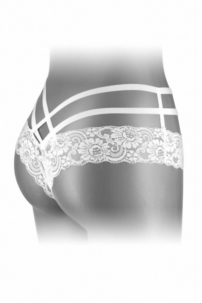 Tanga ouvert Anne - blanc