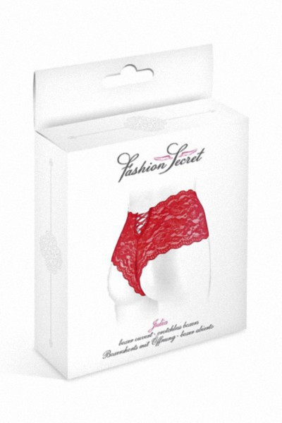 Boxer ouvert Julia - rouge