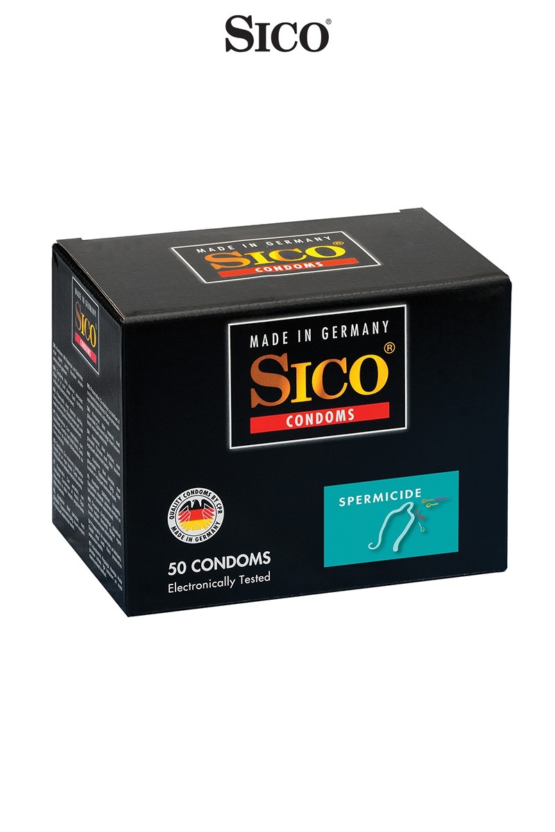 50 préservatifs Sico SPERMICIDE