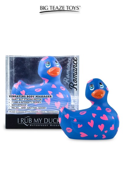 Mini canard vibrant Romance bleu et rose